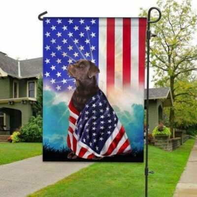 Chocolate Labrador Retriever House Flag Garden Flag FG342