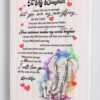 To My Daughter I Love You Canvas Wall Art CA273